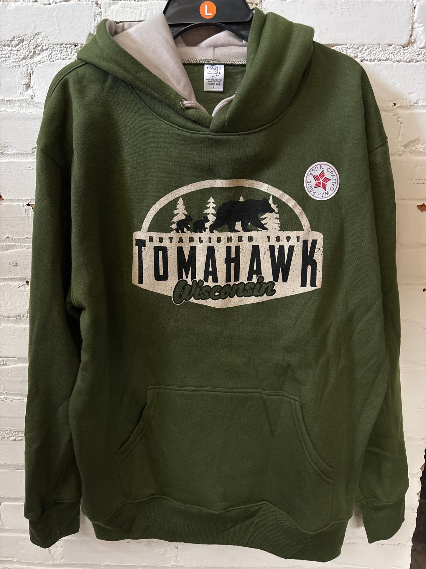 Tomahawk Wisconsin Bear Hoodie