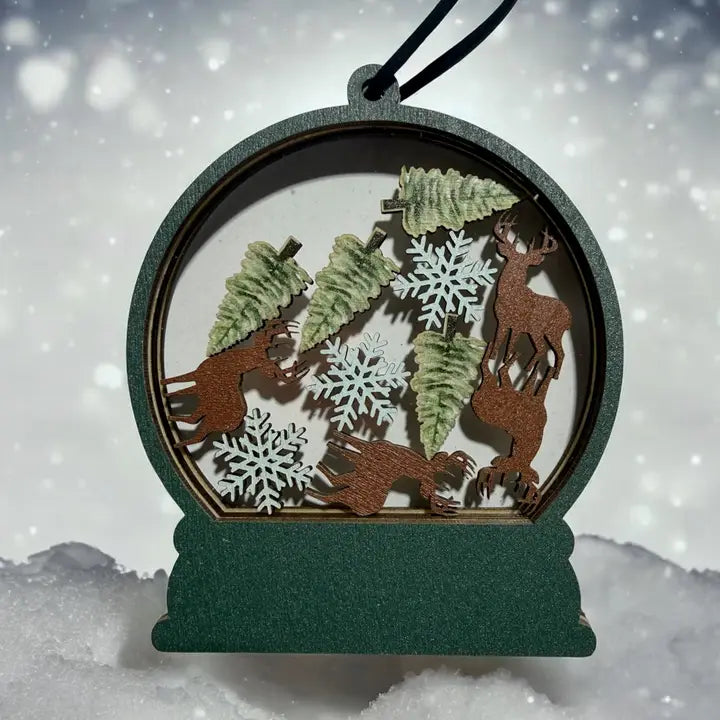 3D Layered Wood Ornaments