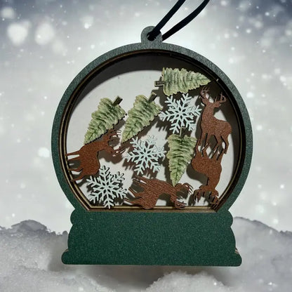 3D Layered Wood Ornaments