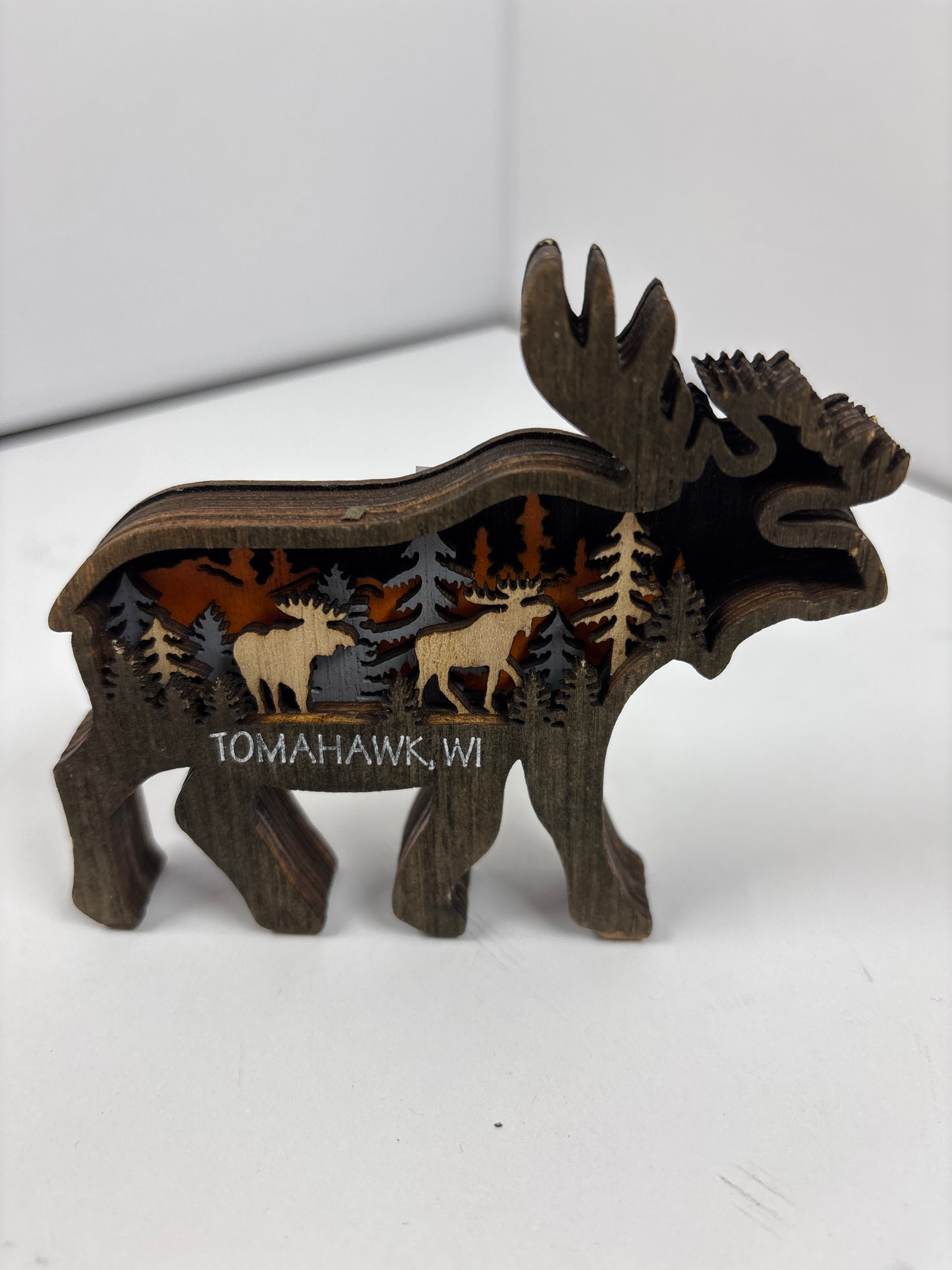 Tomahawk Layered Wood Magnet