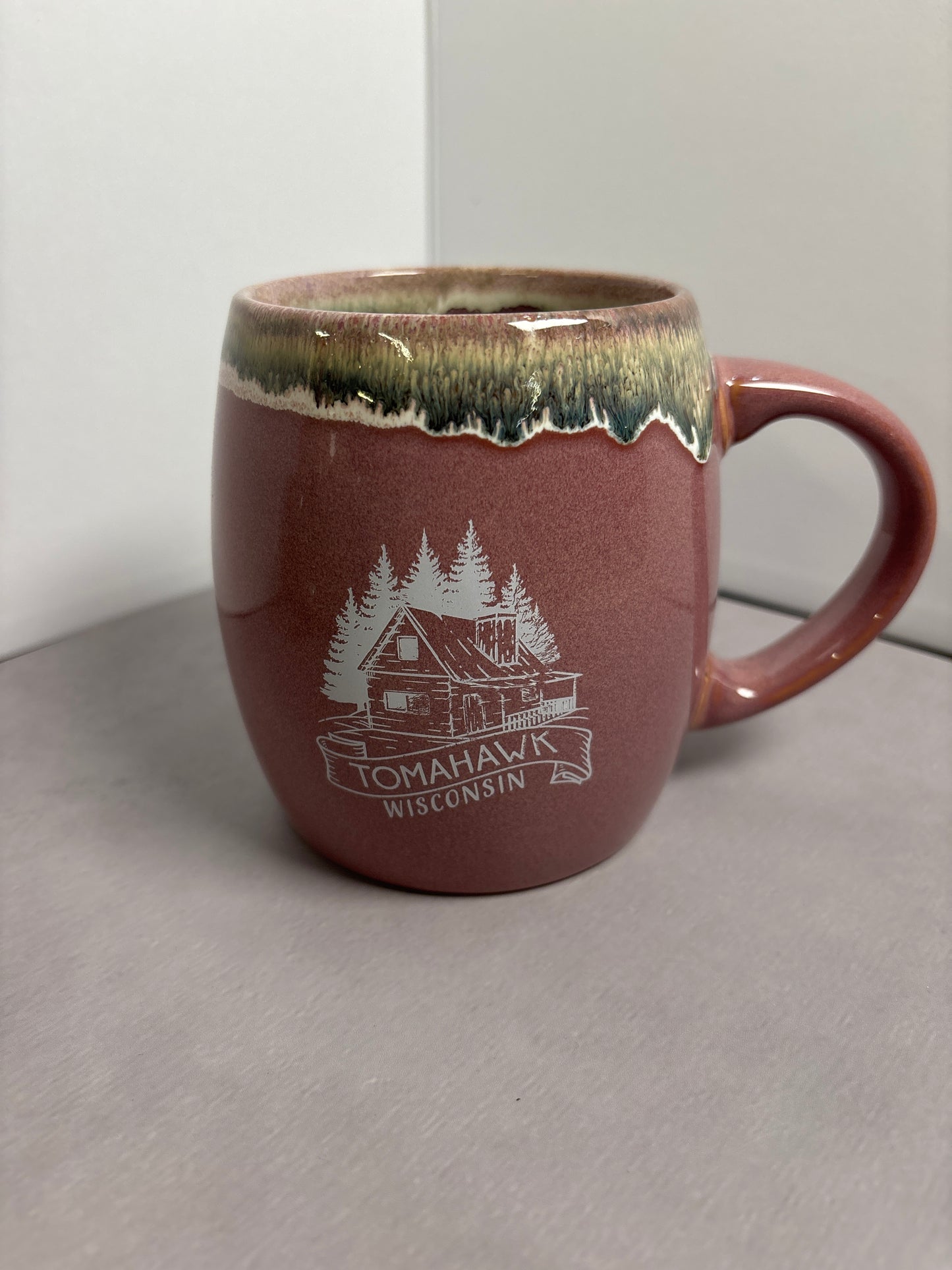 Tomahawk Cabin Barrel Mug