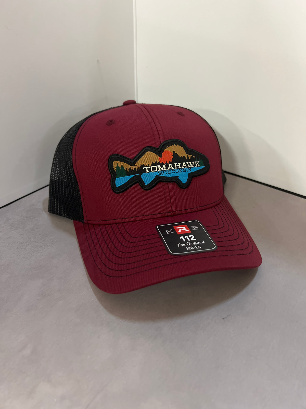 Richardson Snapback Trucker Hat- Tomahawk Fish