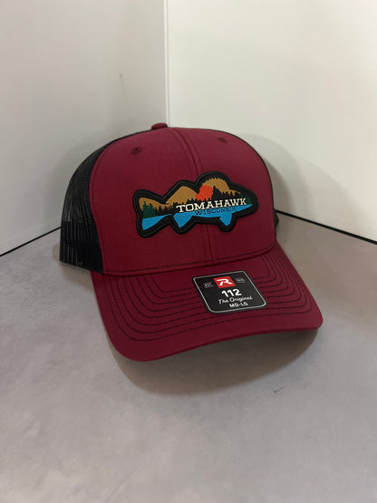 Richardson Snapback Trucker Hat- Tomahawk Fish