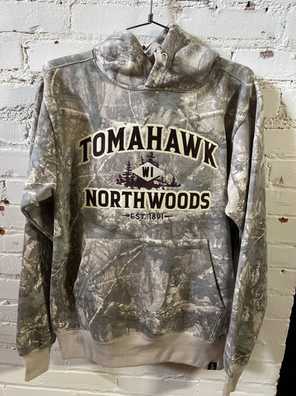 Tomahawk Northwoods Embroidered Tracker Camo Hoodie