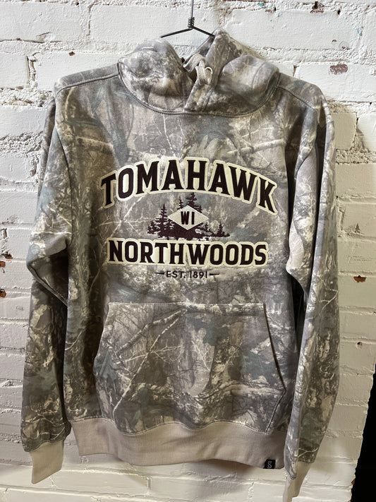 Tomahawk Northwoods Embroidered Tracker Camo Hoodie