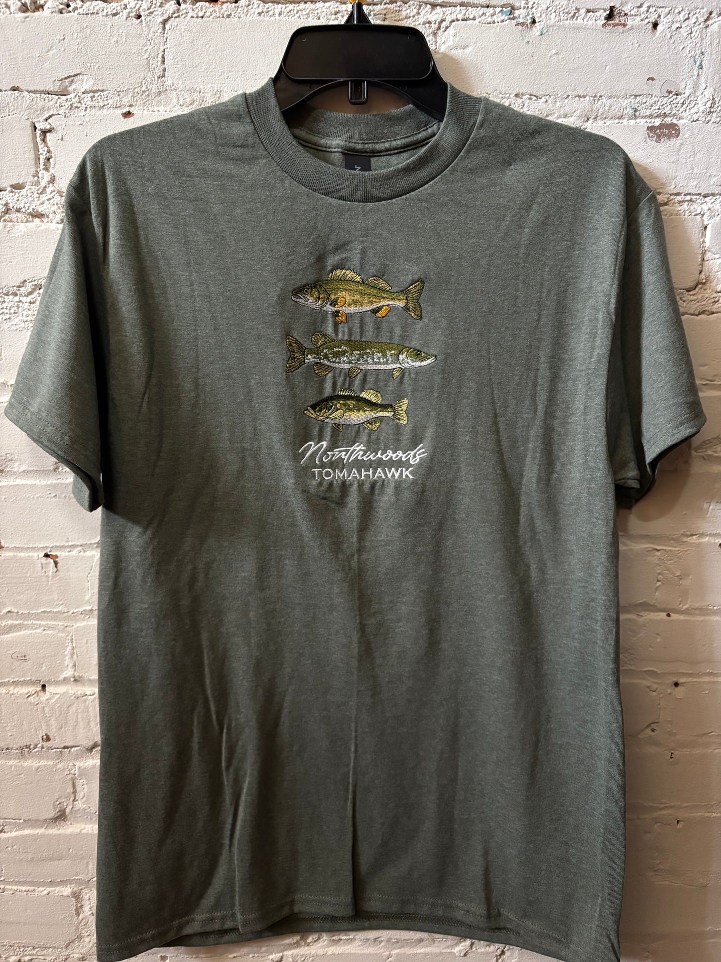 Tomahawk Embroidered Fish T-Shirt