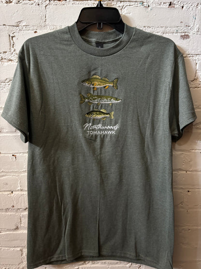 Tomahawk Embroidered Fish T-Shirt