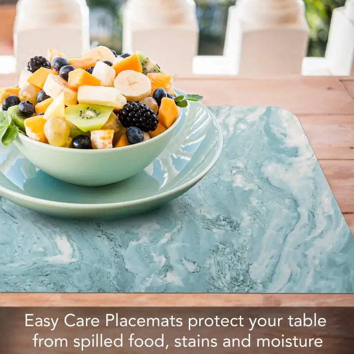Decorative Reversible Rectangular Plastic Placemats