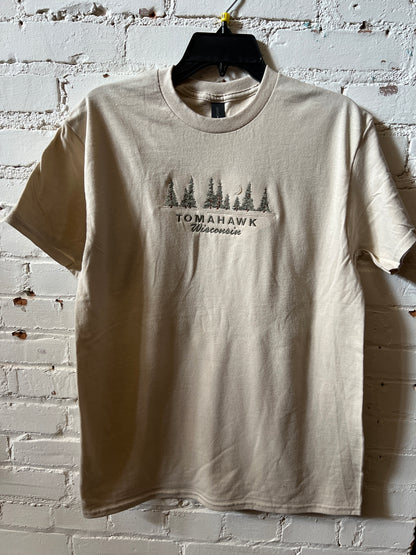 Tomahawk Embroidered Trees T-Shirt