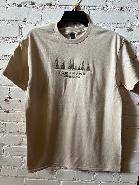 Tomahawk Embroidered Trees T-Shirt