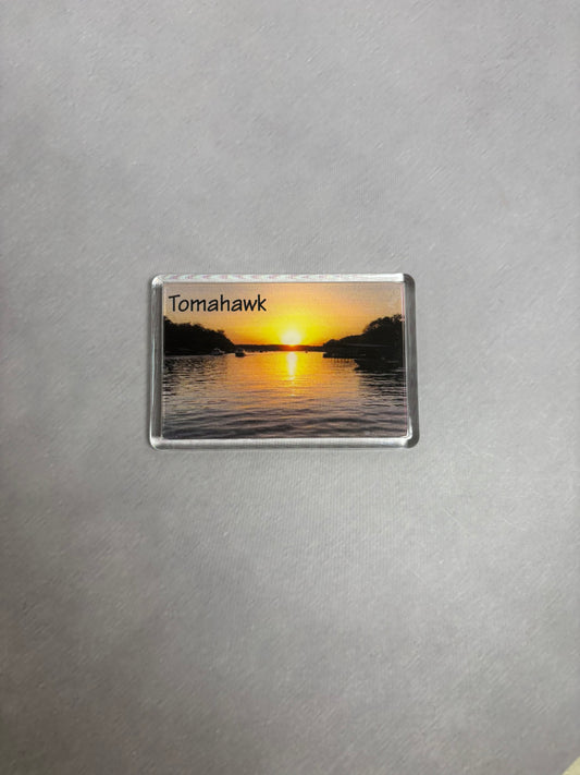 Tomahawk Sunset Lake Magnet