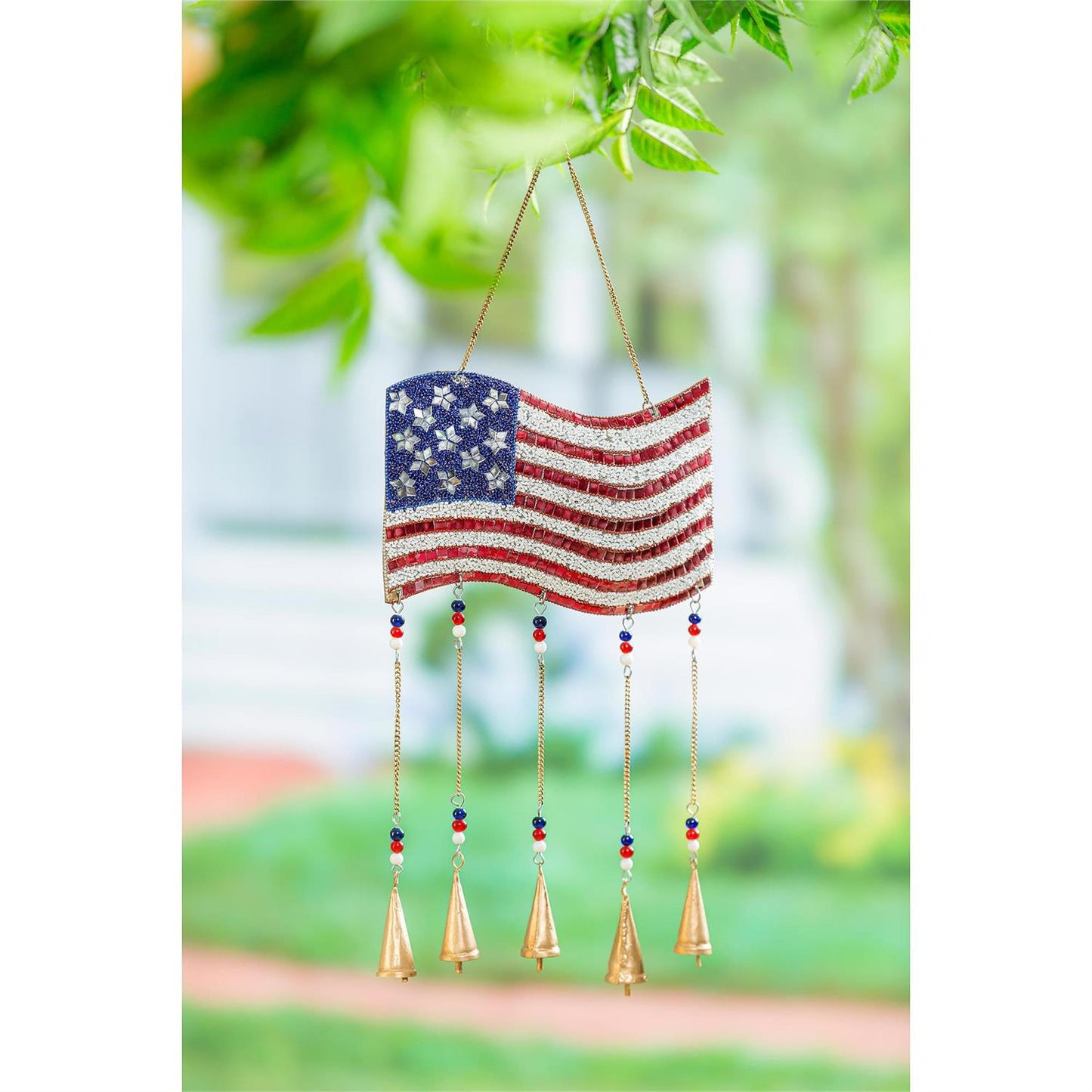 American Flag Wind Chime