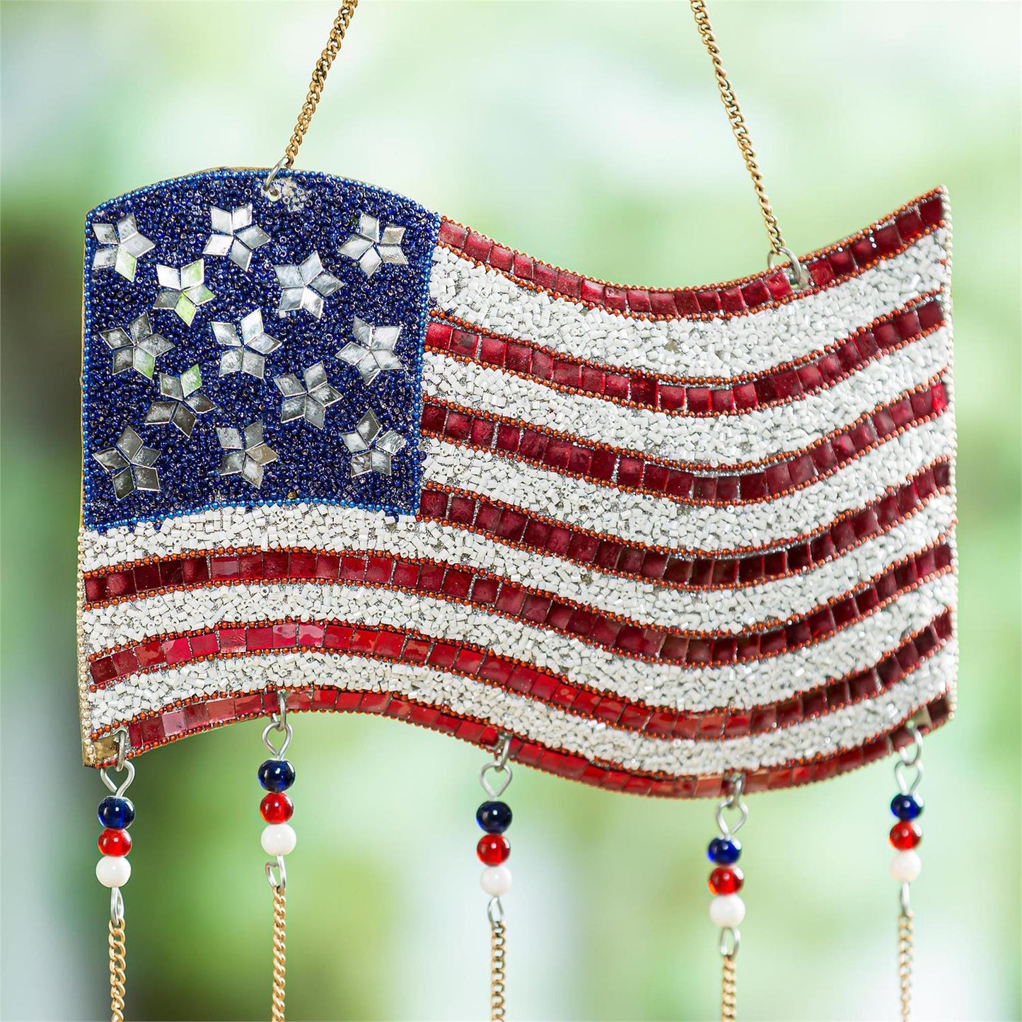 American Flag Wind Chime