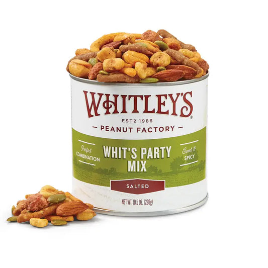 Whitley's Peanuts - Party Mix 10.5oz Tin
