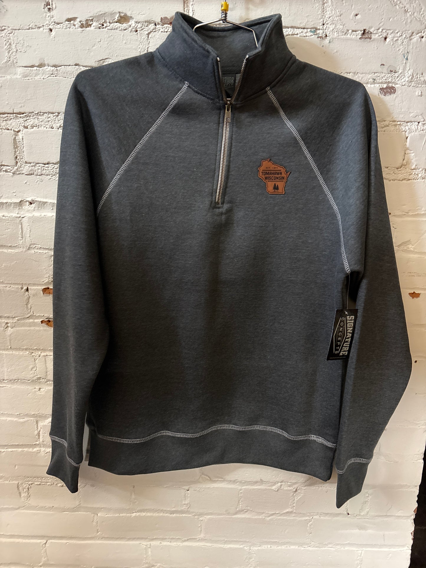 Tomahawk Leather Patch 1/4 Zip