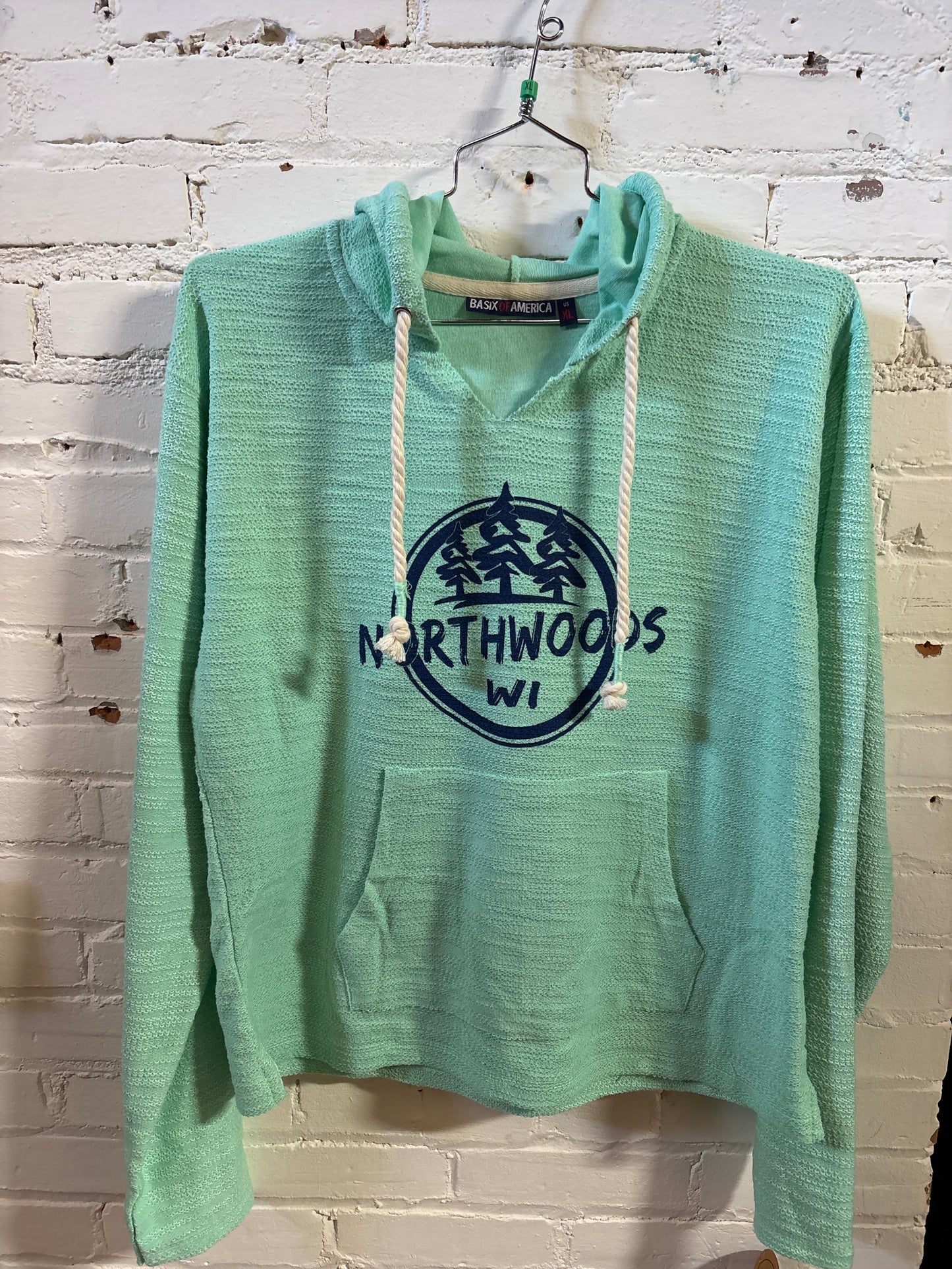 Northwoods WI Reverse Slub Hooded Pullover