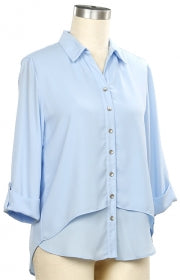 N Touch Elyse Layered Solid Blouse