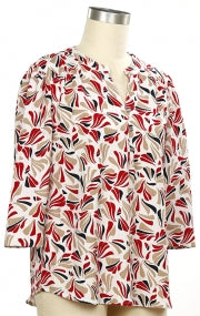 N Touch Inhabit Joy Geo Print Blouse