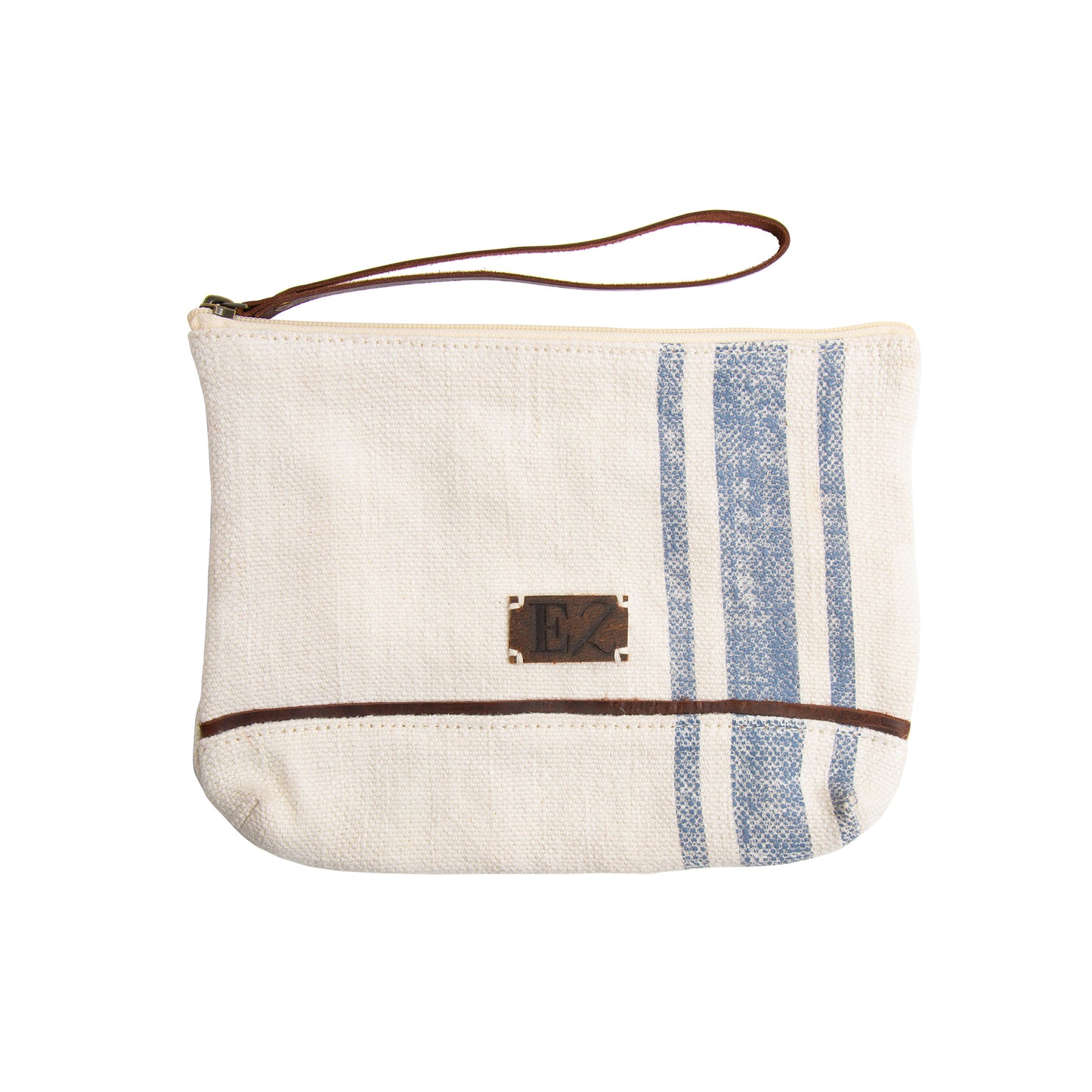 Jute Leather Clutch
