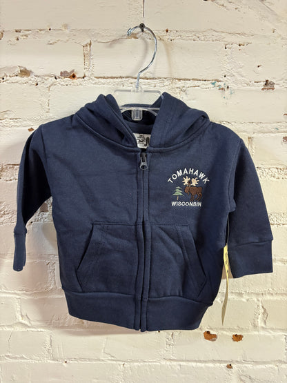 Moose and Pines Infant Full Zip Hoodie