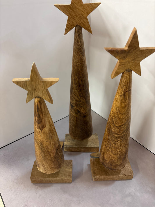 Wood Tree Table Decor