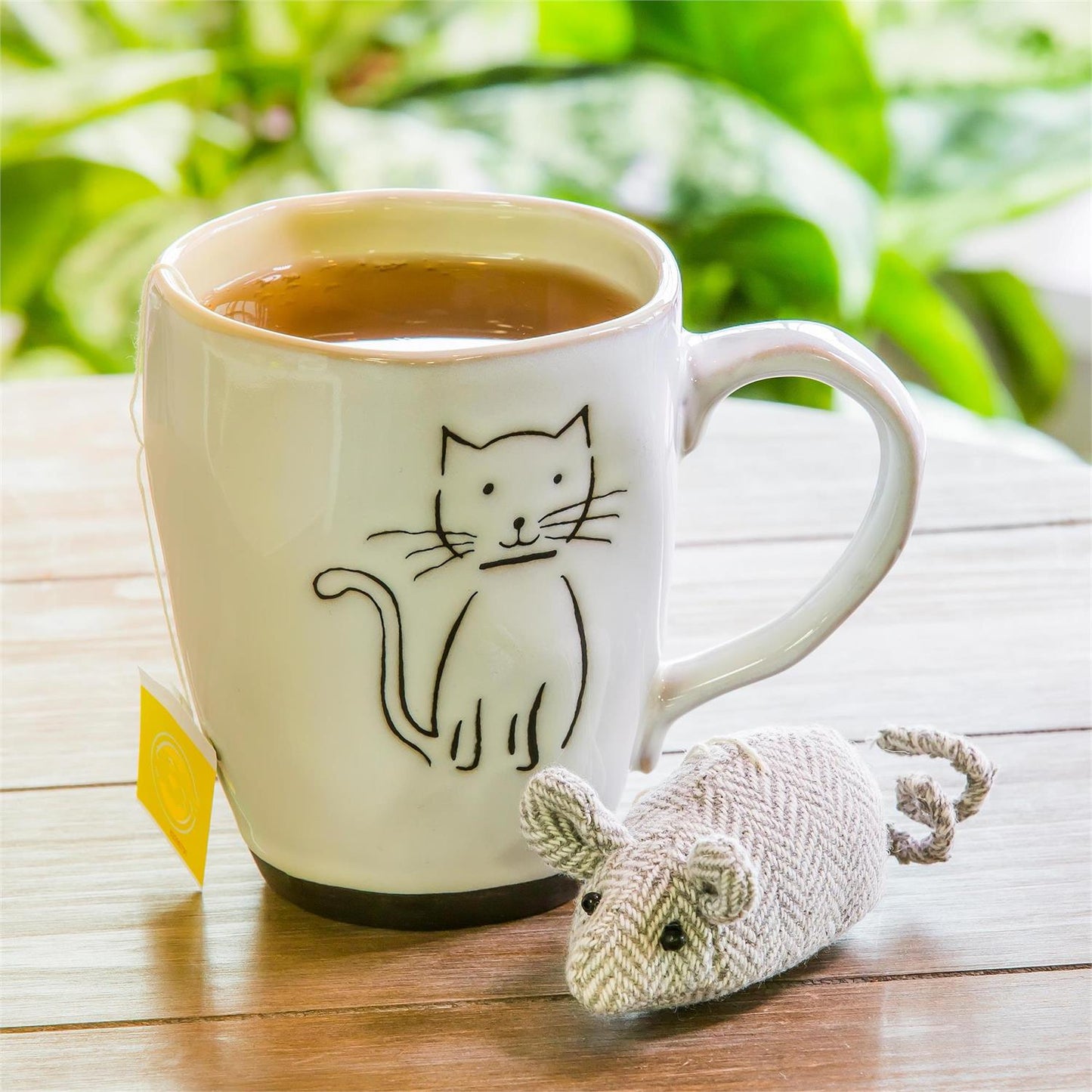 Pet Central Ceramic Mug and Mouse Toy Set