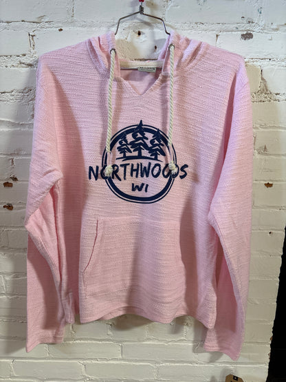 Northwoods WI Reverse Slub Hooded Pullover