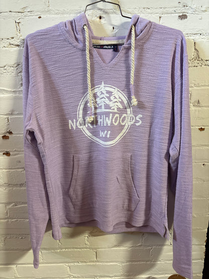 Northwoods WI Reverse Slub Hooded Pullover