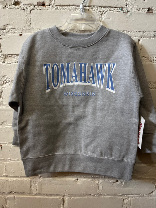 Kids Tomahawk Wisconsin Crewneck
