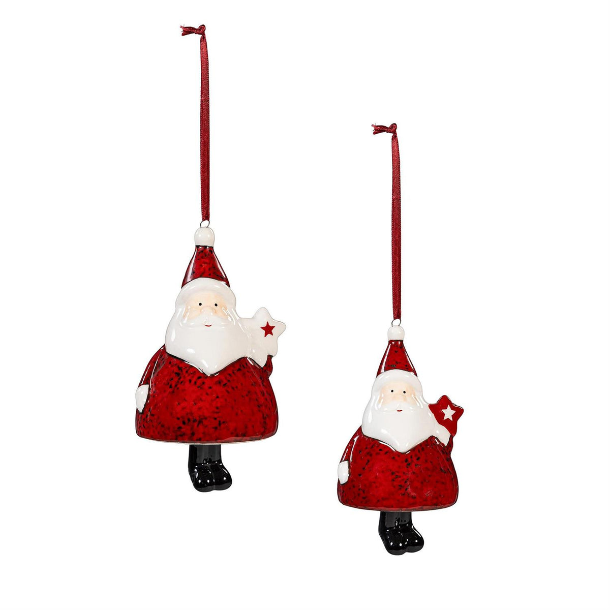 Heartfelt Cheer Santa Ornament