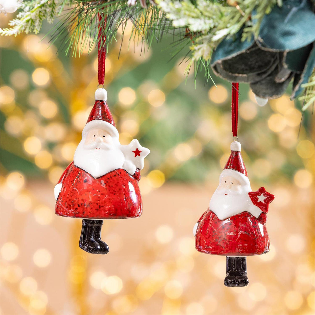 Heartfelt Cheer Santa Ornament