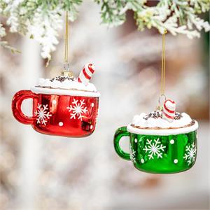 Sugar & Stripe Hot Chocolate Ornament