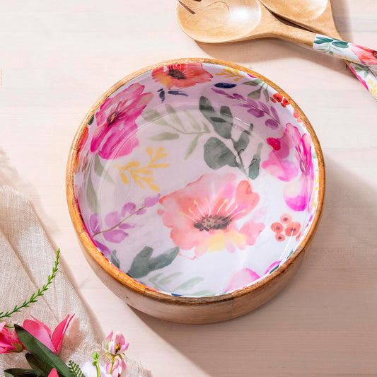 Pastels of Nature Wooden Bowl