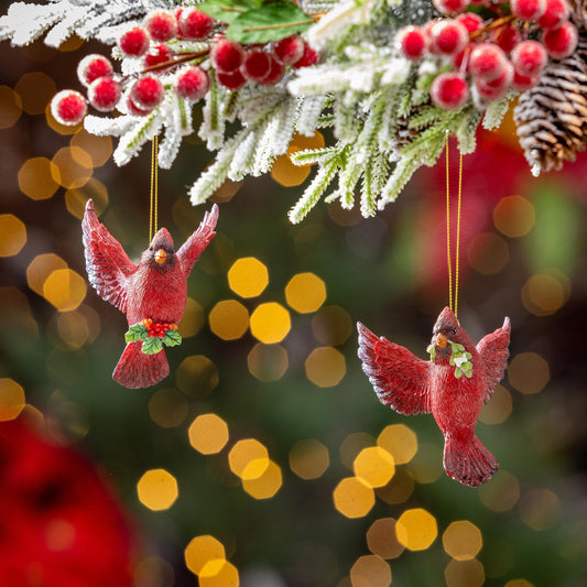 Resin Cardinal Ornament
