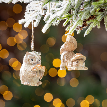 Woodland Animal Resin Ornaments