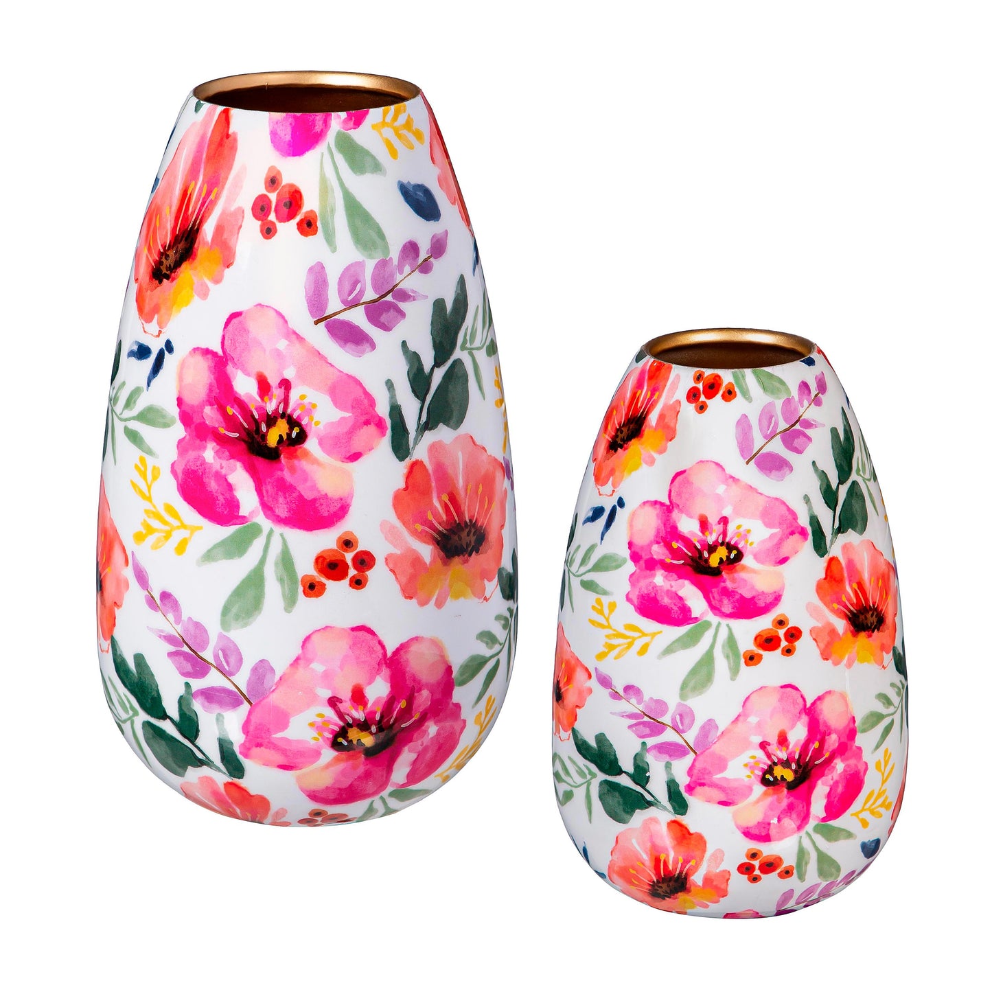 Pastels of Nature Metal Vase