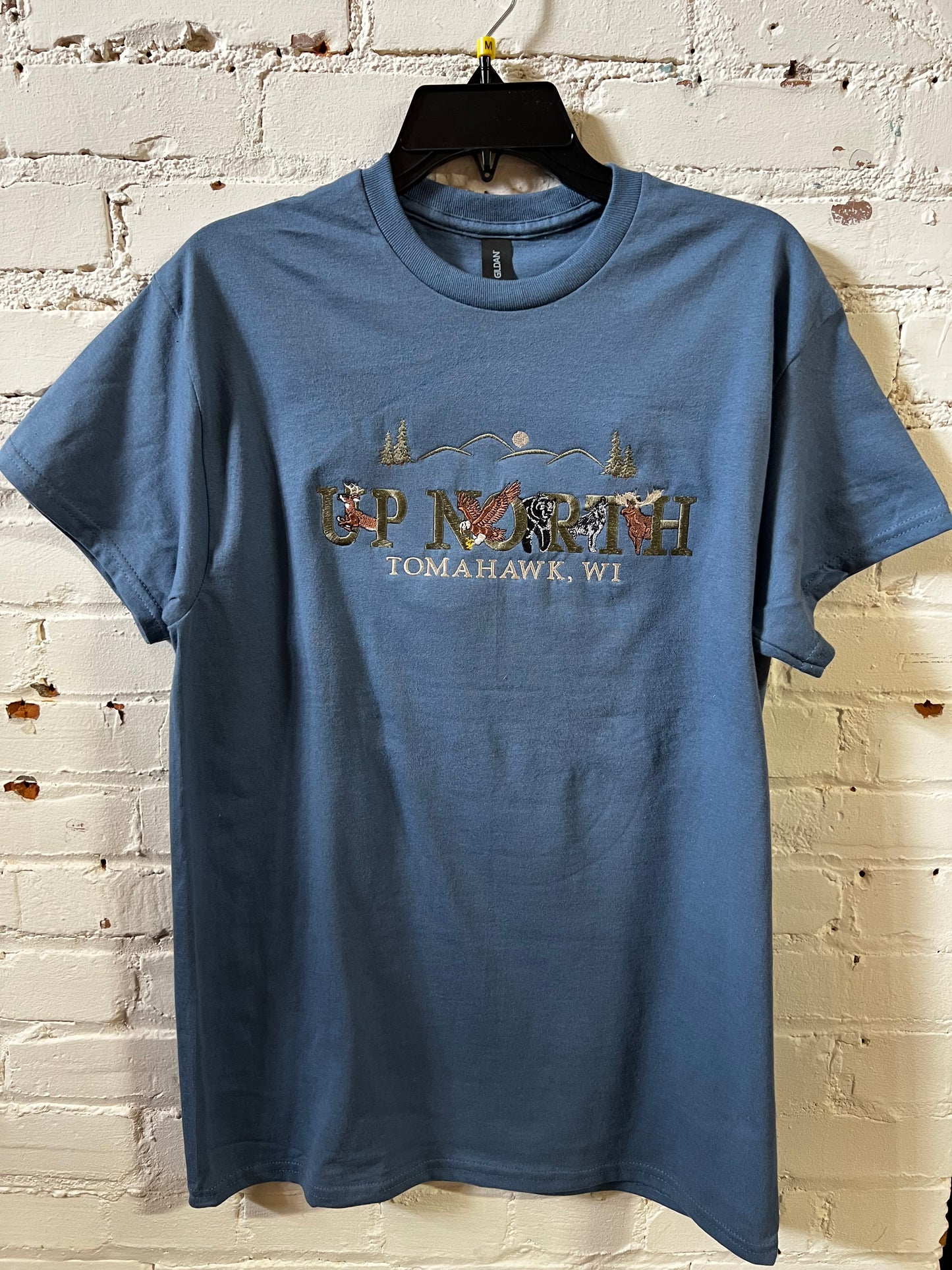 Tomahawk Embroidered Up North Animals T-Shirt
