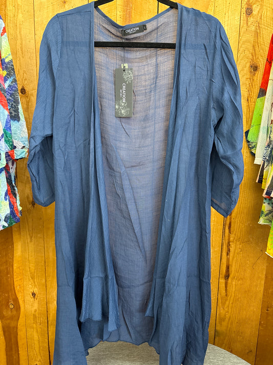 Long Navy Cardigan