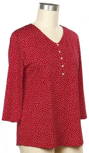 N Touch Delgato Printed Dot Top