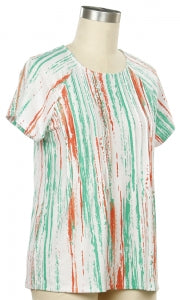 Summer Nights Short Sleeve Striped Top
