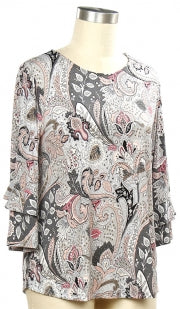 Southern Lady River Print Top