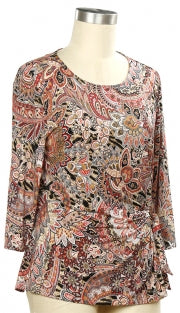 Southern Lady Recital Side Tie Print Top