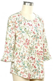 Southern Lady Fantasia Flower Print Top