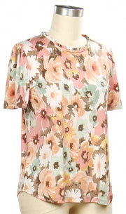 N Touch New Horizon Floral Print Top