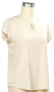 N Touch Morning Glory Solid Print Top