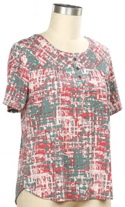 Southern Lady Private Drive Patch Print Top