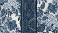 N Touch Denim Darling Peasant Print Top