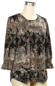 N Touch Meilla Print Top
