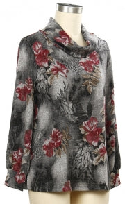 Southern Lady Quiet Comforts Floral Print Top