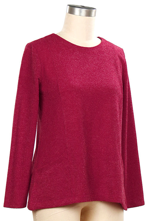 N Touch Windfall Solid Seamed Top